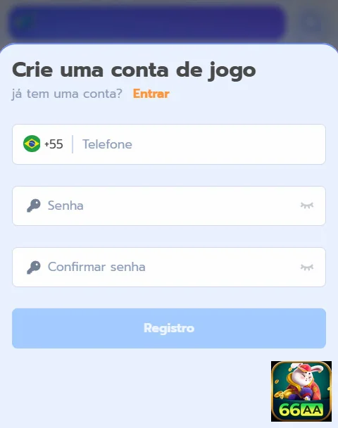 Cadastro fácil e rápido